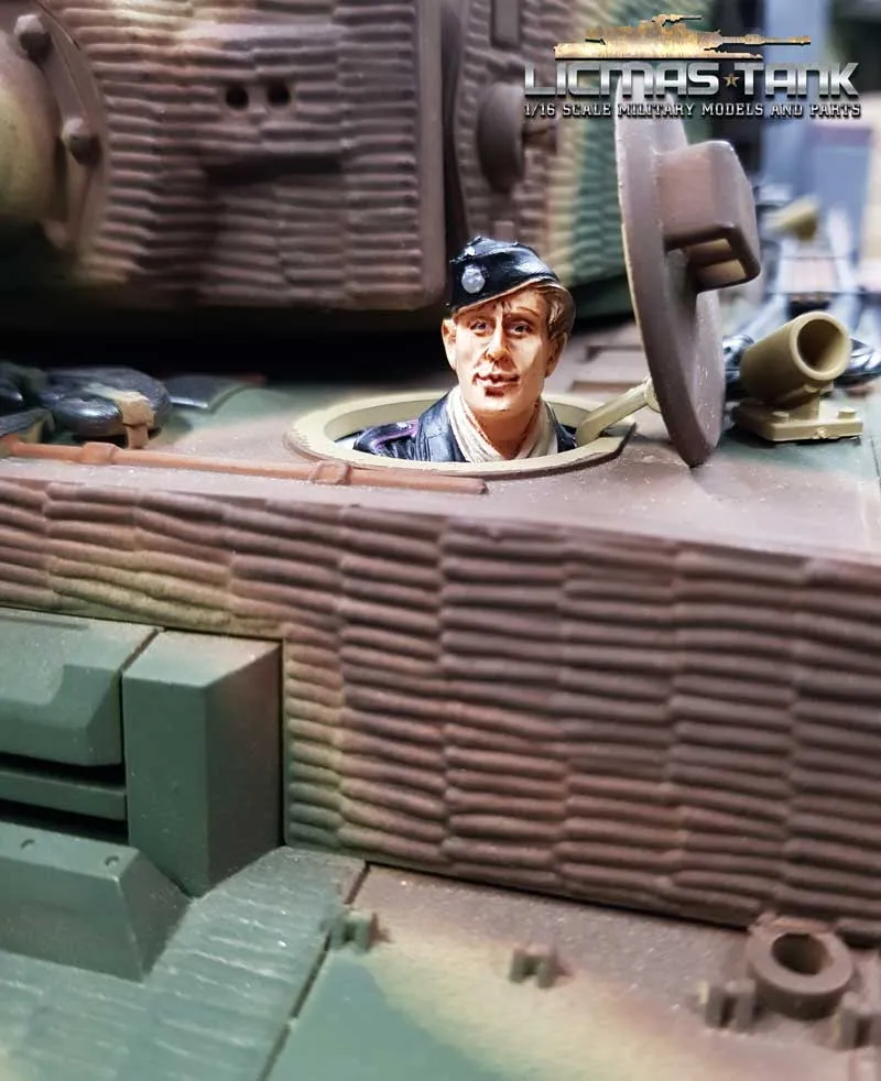 licmas-tank figur F1008 Militaer Modellbau Panzer Crew Fahrer