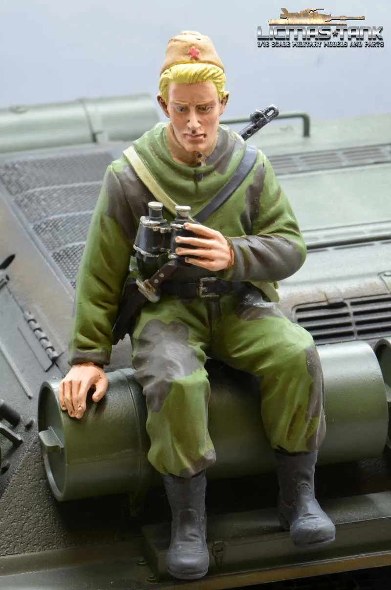 Russia Spy with PPS43 WW2 Figure F2004 licmas-tank scale 1:16