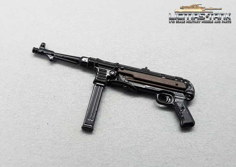 MP40 Machine Gun German Paratrooper WW2 Scale 1:16 Metall painted Gun