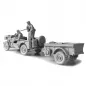 Preview: 1/16 Kit WW II Willys Jeep with t-3 trailer, Driver and Gunner