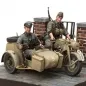 Mobile Preview: Motorcycle Zündapp KS-750 with Sidecar & 2 Troopers Model Kit - Scale 1/16 (SOL Model)