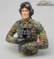 Mobile Preview: 1/16 Figur Bundeswehr Leopard Panzer Soldat Flecktarn mit Fernglas