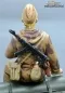 Mobile Preview: Figur Soldat WW2 russischer Spion mit Fernglas Tankrider Amöbe Camouflage Braun 1:16
