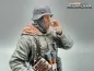 Preview: 1/16th figure German MP40 soldier with steel helmet and cigarette WW2 artist edition professional paint