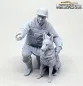 Preview: Figure 1/16 German Wehrmacht medic kneeling with medical dog WW2