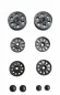 Preview: Spar set metal chassis steel gears casters stur and idlerwheel T34 85 Taigen 1 16