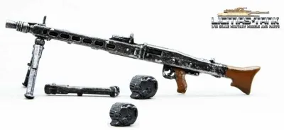 1/16 MG42 german machine gun set Wehrmacht WW2 painted metal