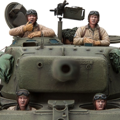 U. S. Tank Crew Set 4 Set Model Kit (SOL Model) Scale 1/16