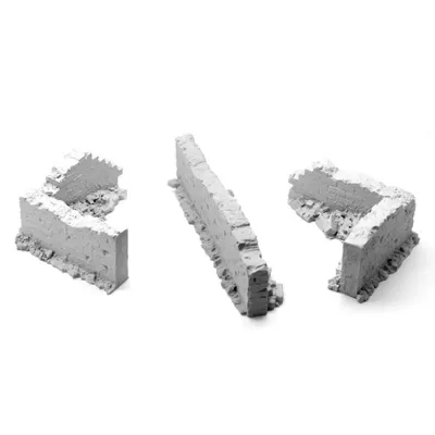 Accessories Brick Wall Set Model Kit (SOL Model) Scale 1/16