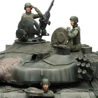 Russische Panzerbesatzung weiblich - Figurenbausatz - Maßstab 1/16 (SOL Model)