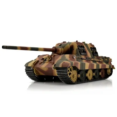 1/16 RC Panzer Jagdtiger Metall Edition mit Holzkiste BB/RRZ Tarnlackierung