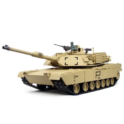 1/16 RC Tank M1A2 Abrams BB + IR Desert Paint with metal tracks Henglong V6.0 Torro-Edition