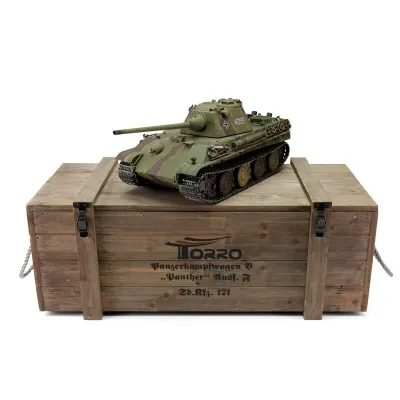 Panther F Profi Metal version BB Version Green Tarn TORRO Panzer with wooden box
