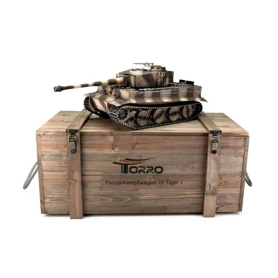 1/16 RC Tiger I Late Version desert IR Servo Torro Pro Edition