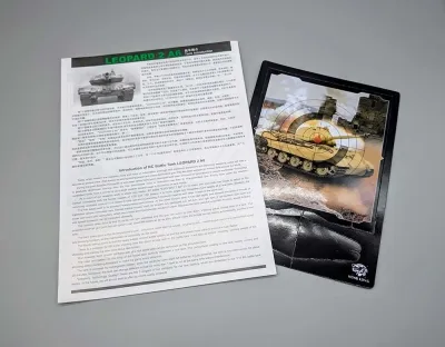 Original Heng Long RC Panzer Leopard 2A6 Anleitung 3889 V6.0 / V7.0 mit Zielscheibe