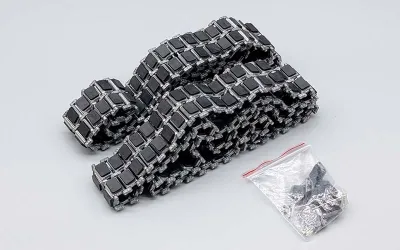 RC Tank Leopard 2 A6 metal track set with rubber double track pads 1:16