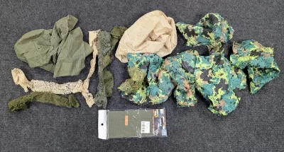 SONDERPOSTEN - MESSEMUSTER Konvolut Tarnnetze 13 Stück