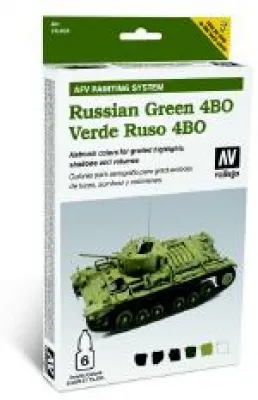 78403 - Vallejo Model Air Acrylfarben - Russisch Grün - Russian Green 4BO - AFV Painting System