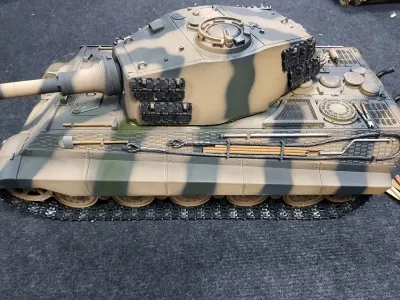 BWARE 1/16 RC Panzer Königstiger Tiger II Tarn BB Kanonenrauch Torro Profi Edition