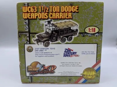 WC63 1 1/2 Ton Dodge Weapons Carrier in 1:18 scale