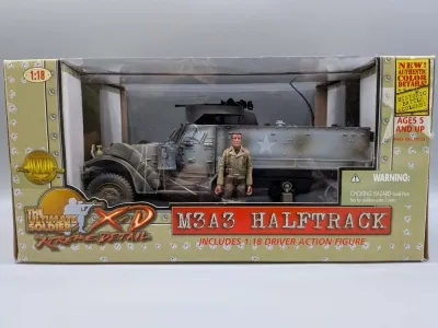 21st Century Toys M3A3 Halftrack in 1:18 scale with figure