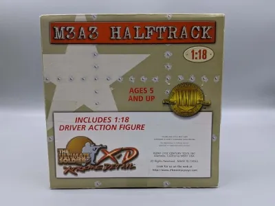 21st Century Toys M3A3 Halftrack in 1:18 scale with figure