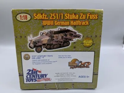 21st Century Toys Sdkfz. 251/1 Stuka zu Fuß WW2 German Half Truck in 1:18 scale