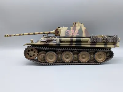 1:18 21st Century Toys Deutscher Panther Panzer Kunststoff