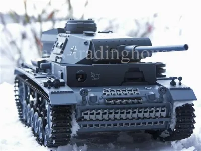 RC Tank 3 Ausf. L 2.4 GHz Grey With Smoke & Sound Heng Long Torro Edition BB+IR