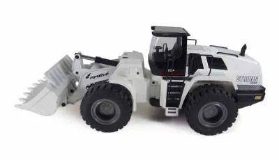 RC wheel loader G483E white 1:14 partial metal RTR sound and light 10-channel 2.4 GHz