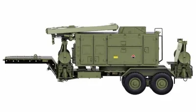 U.S. M747 Sattelauflieger Radar grün KIT Maßstab 1:12