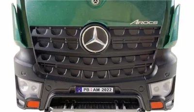RC Lkw Mercedes-Benz Arocs Lizenz Kranwagen mit Kipper RTR grün