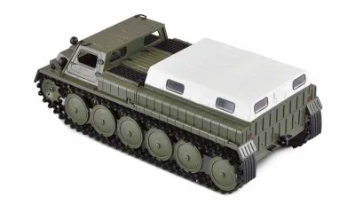 RC tracked vehicle GAZ-71 armoured 1:16 RTR olive green/white