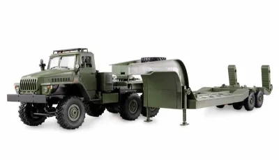 Ural B36 military truck 6WD with low loader 1:16 RTR