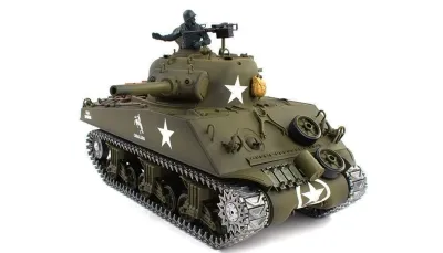 RC Panzer U.S. M4A3 Sherman mit Metallketten Heng Long 1:16 IR/BB 7.0