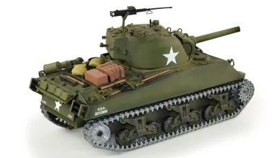 RC Panzer U.S. M4A3 Sherman mit Metallketten Heng Long 1:16 IR/BB 7.0