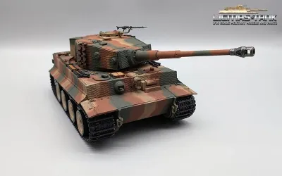 1:24 RC Panzer Deutscher Tiger 1 Mittlere Version Taigen mit Infrarot-Kampfsystem