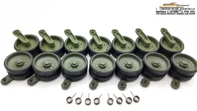 Metal track rollers set painted 1:16 Heng Long Leopard 2A6 tank licmas