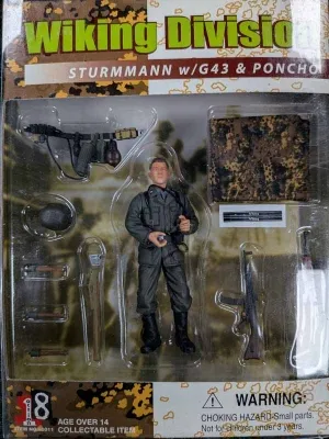 1:18 Dragon Models Figur Wiking Division Wiking Division Sturmmann w / G43 und Poncho 80011