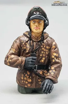 1/16 Figur deutsche Panzer Mannschaft Wehrmacht Erbsentarn Kommandant WW2