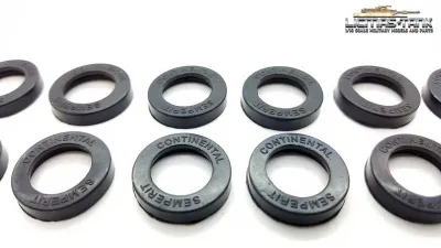 Panzer 3 Replacement rubbers tyres for the Taigen metal support rollers and casters Taigen