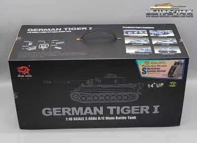 Original Heng Long Tiger 1 box 3818-1U with polystyrene inner packaging