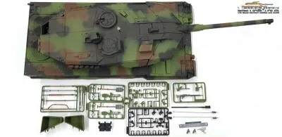 Taigen Oberwanne lackiert mit Metallturm 3889 Leopard 2A6 IR 360°