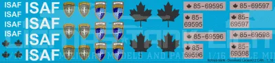 Decal Set Leopard 2 CAN ISAF