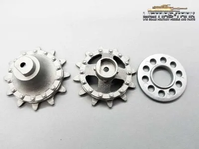 Original Heng Long Metal Sprocket Wheel for Russia T72 and T90 RC Tanks