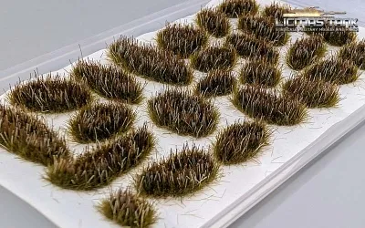 1/16 Miniaturgras Modellbau Grasbüschel Verwelktes Braun für Diorama