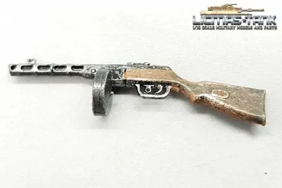 PPSh-41 Maschinenpistole Metall 2. Weltkrieg im Maßstab 1:16