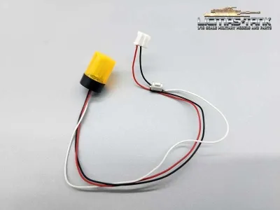 Leopard 2 A6 rotating beacon yellow with cable and plug