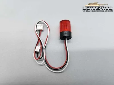 Leopard 2 A6 rotating beacon red with cable and plug
