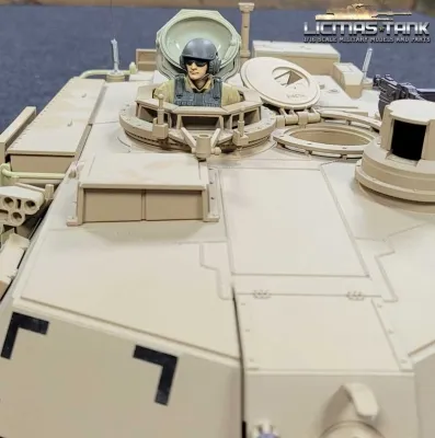 1/16 US M1A2 Abrams amerikanische Panzersoldat Figur bemalt für Panzerluke